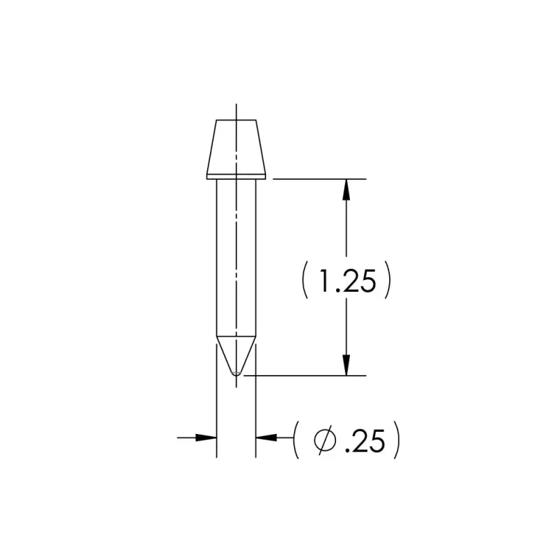 250-straight-hand-piece-electrode .250 Straight Hand Piece Electrode