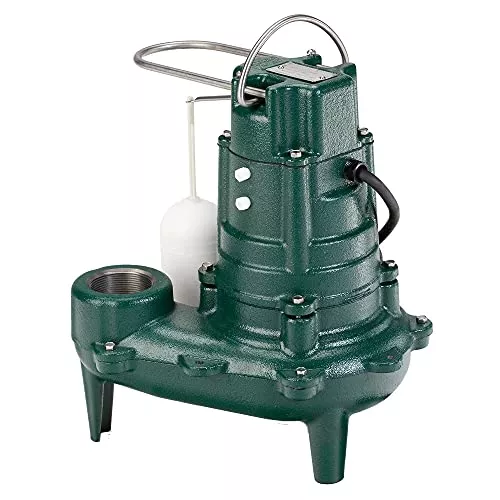 zoeller-waste-mate-267-0001-sewage-pump-1-2-hp-automatic-heavy-duty-submersible- Zoeller Waste-Mate 267-0001 Sewage Pump, 1/2 HP Automatic – Heavy-Duty Submersible Sewage, Effluent or Dewatering Pump